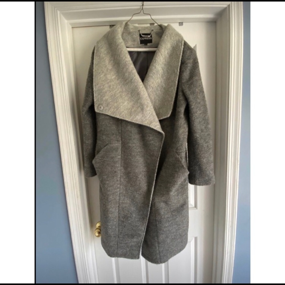 Express satin lined teddy jacket size large
